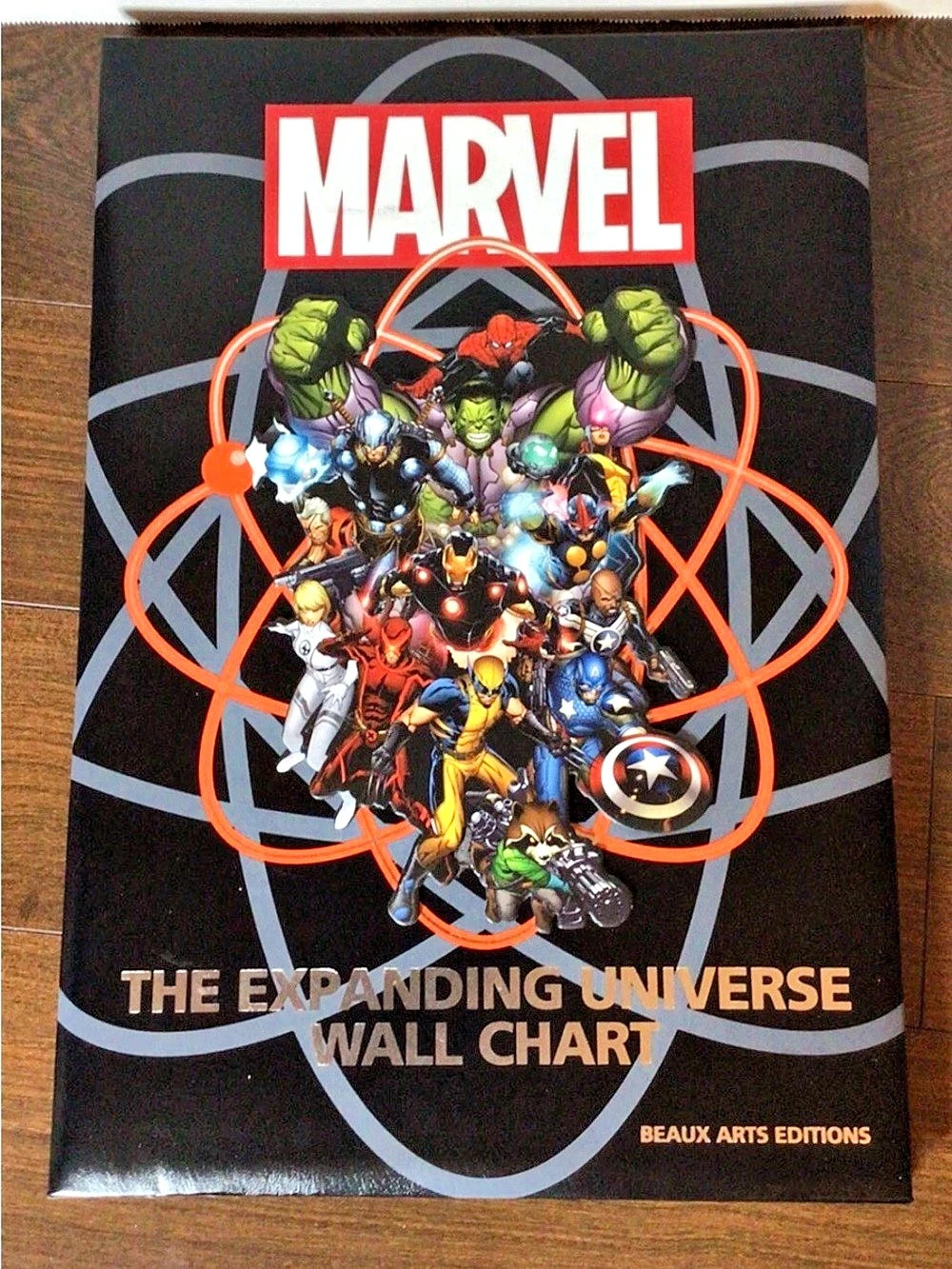 Marvel The Expanding Universe Wall Chart Black & Red